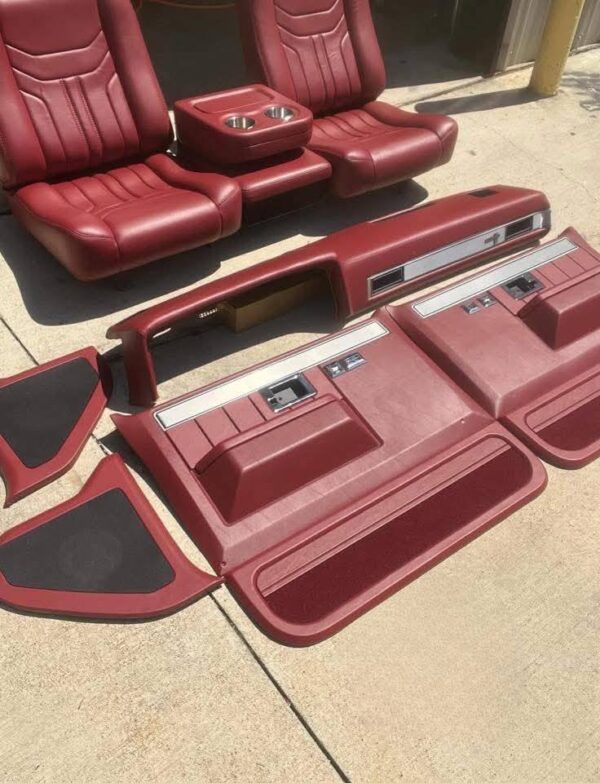 C10 Red Interior with matching dash and center console