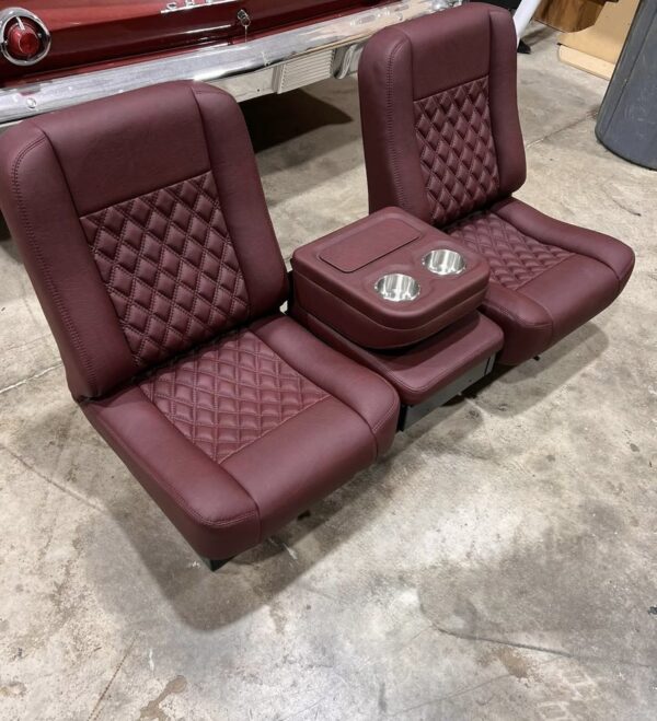 Bucket Seats double stitch diamond inserts fits 60–66 67–72 73–87