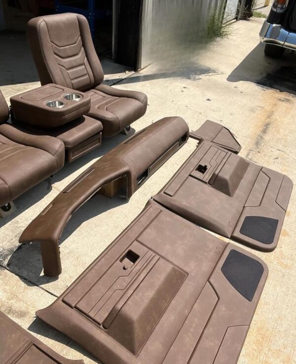 Complete Custom C10 interior with matching dash and console