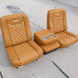 Custom Saddle Tan Seats for 1988–1998 Chevy C10 OBS