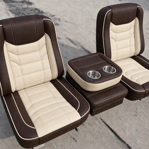 Bucket Seats for C10 in Dark chocolate and cream combination