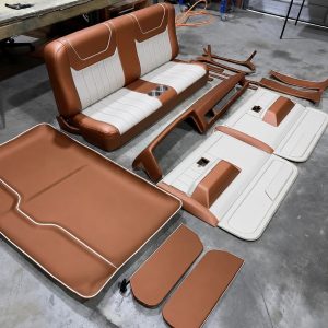Complete interior for C10 done in Copper Bronze & White.